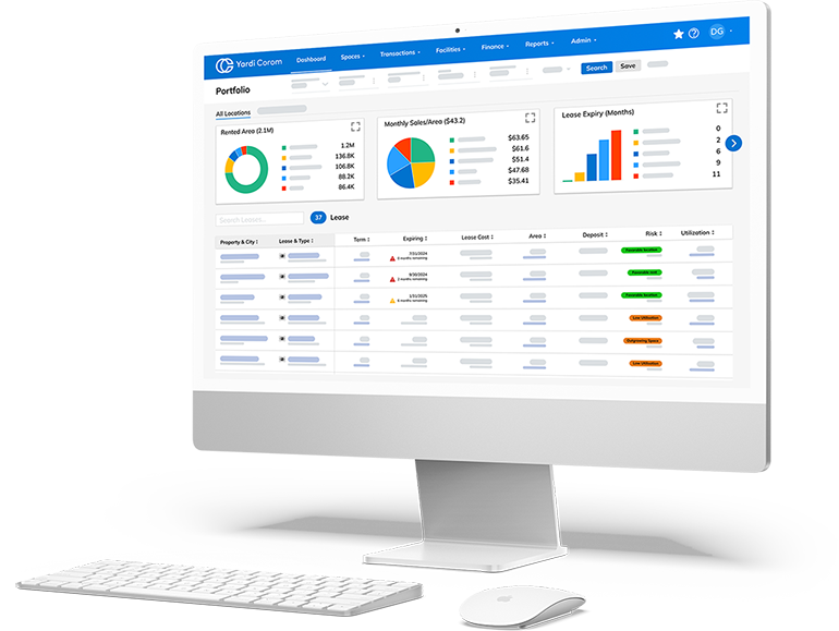 screenshot of Yardi Corom